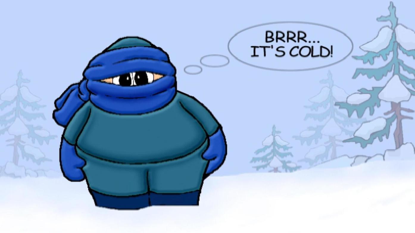 comic of cartoon in winter